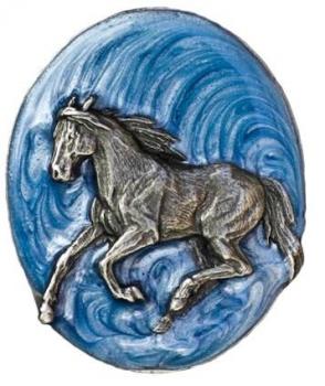 Bolotie: Pferd blau